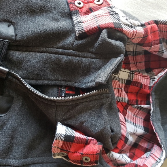 Yoki NWT charcoal gray toggle jacket - Picture 4 of 8